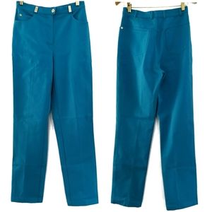 St. John sz 6 Blue Straight Leg Pants